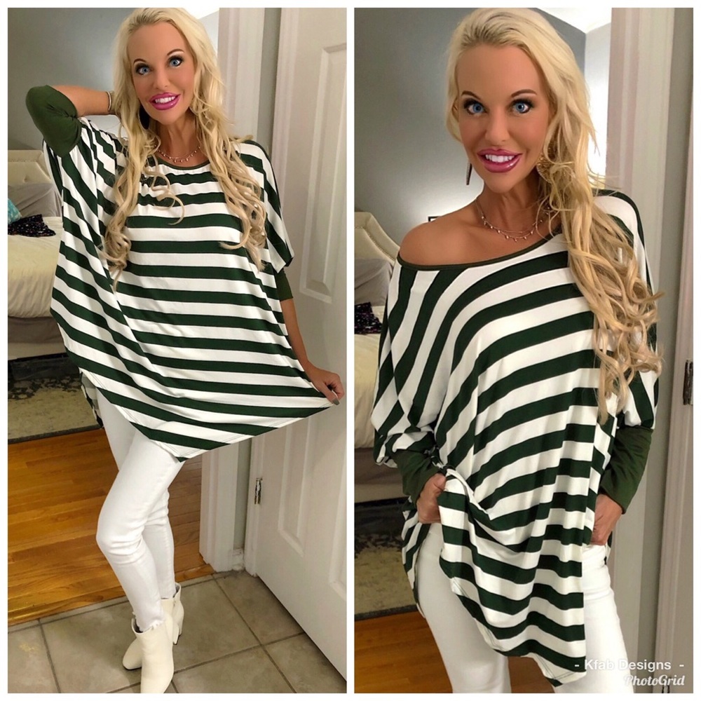 🛍LAST 1! 😊Oversized Striped Tunic! - Picture 5 of 8